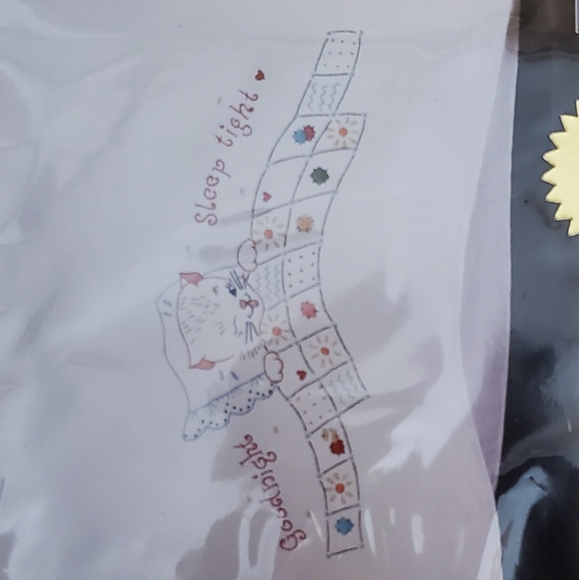 Tobin Home Crafts Good Night Embroidery Pillowcases - Picture 3 of 4